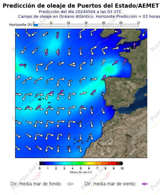 Mapas de olas AEMET2 surf costa atlántica Andalucía