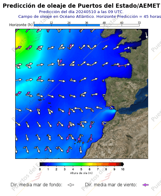 Mapas de olas AEMET16 surf costa atlántica Andalucía